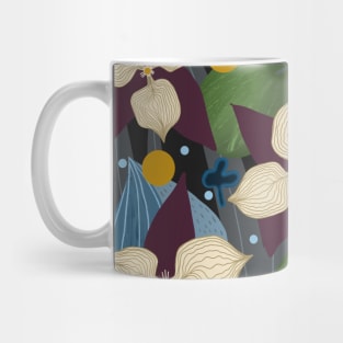 Warm night botanical pattern Mug